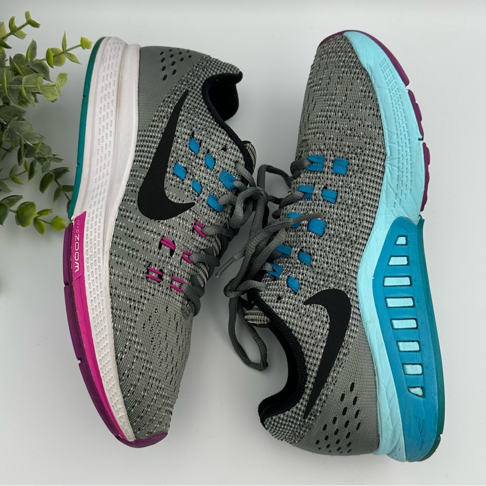 Nike Women’s Zoom Structure 19 Gray Running Shoes Athletic Sneakers Size 7.5 - Picture 3 of 11